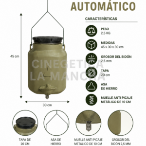 COMEDERO PARA MENOR DE MUELLE 35 LITROS